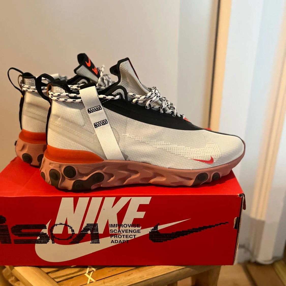Nike React Element 87 sneakers grå/orange - 1
