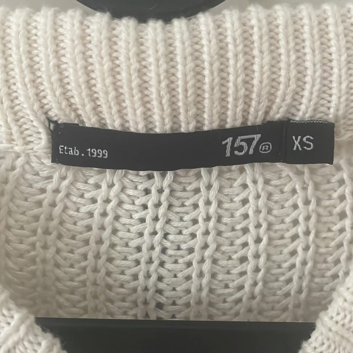 Randig stickad tröja från 157, XS - 1