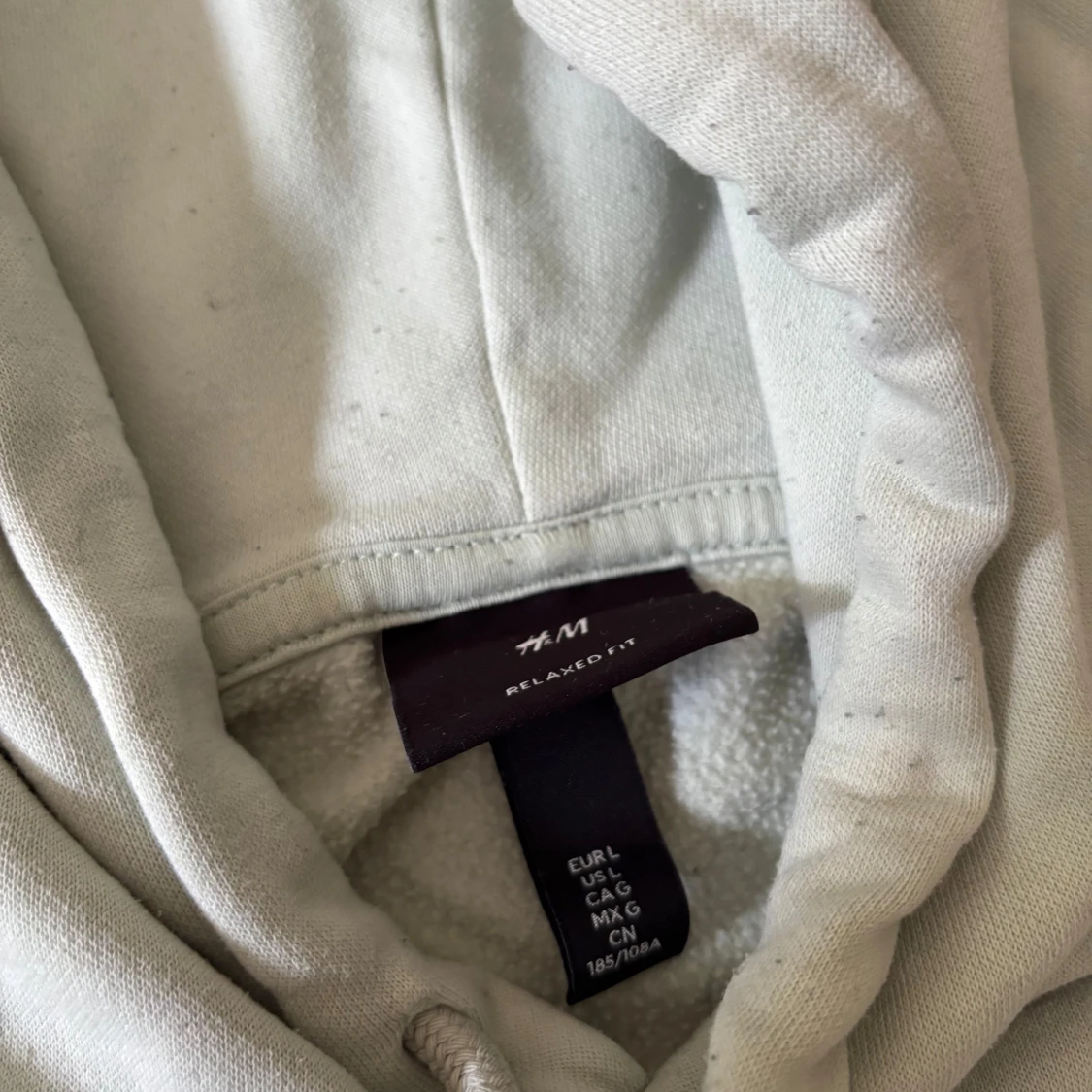 Ljusgrå hoodie Offline Society H&M - 1