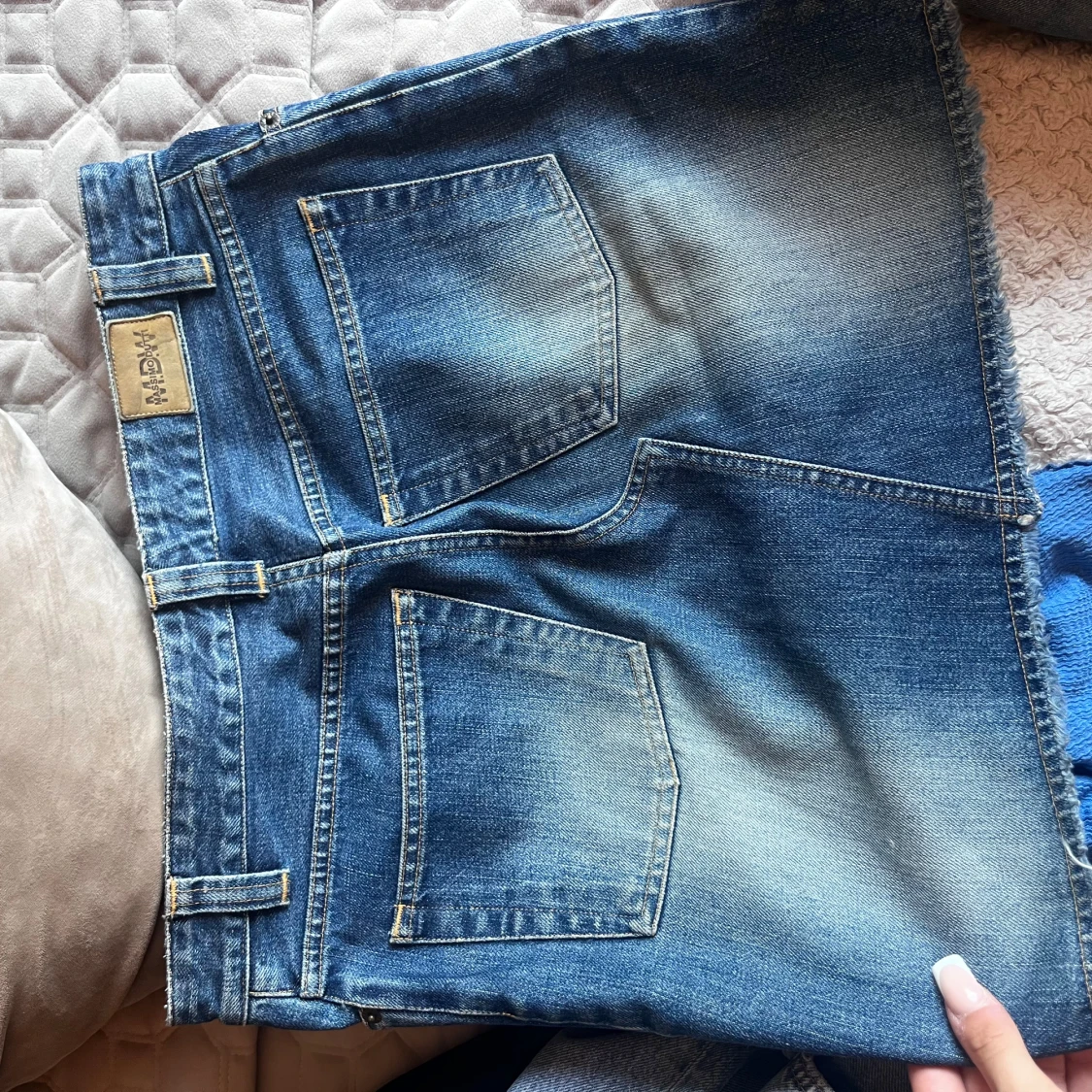 Blå jeanskjol från Massimo dutti  - 1