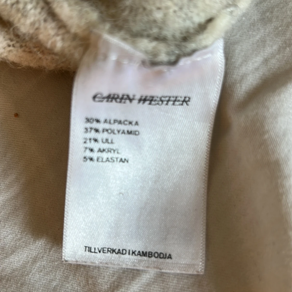 Beige stickad tröja Carin Wester XS - 2