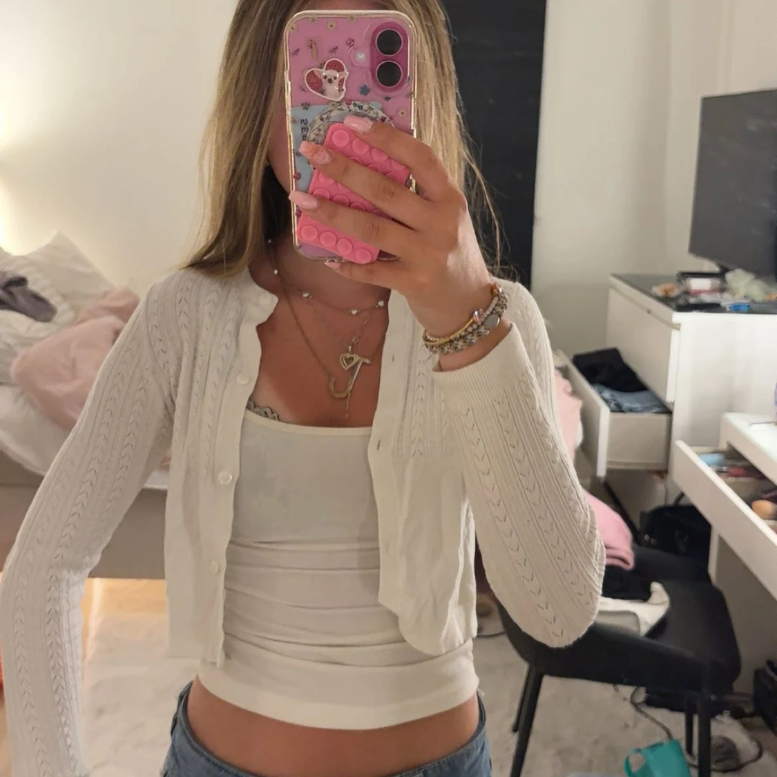 Vit croppad kofta från Kappahl  - 1