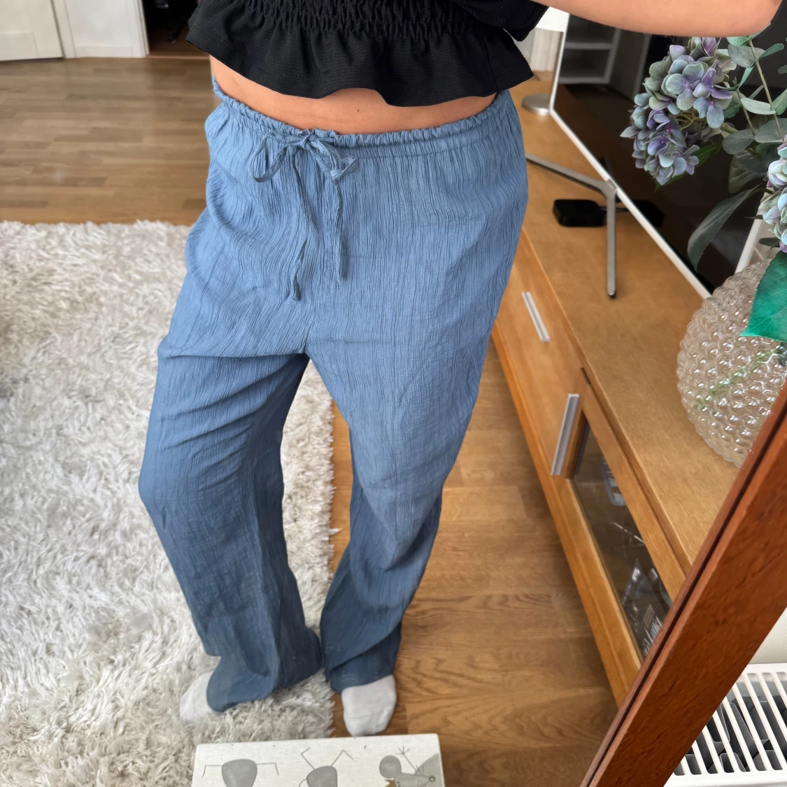 Zara byxor med struktur  - 2