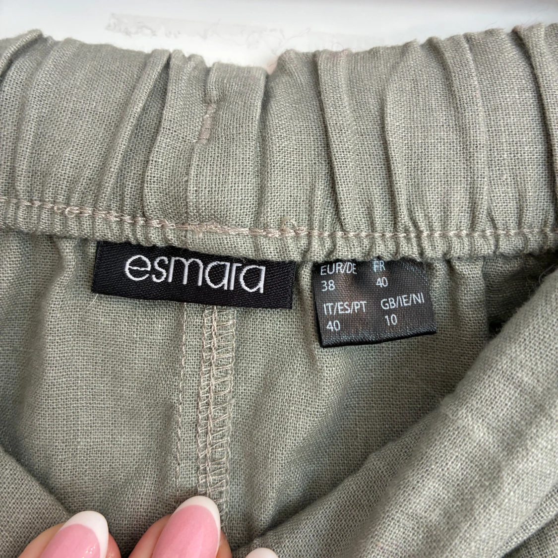 Grön linneshorts-kjol från Esmara - 1