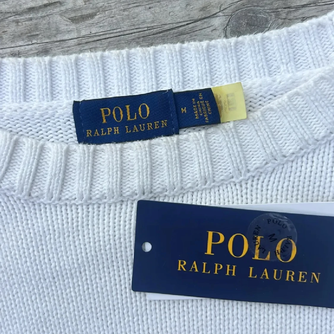 Vit stickad tröja Polo Ralph Lauren - 2