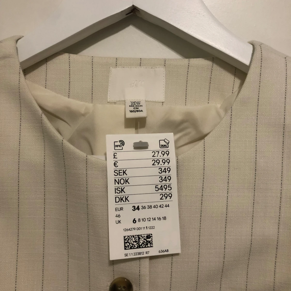 Randig beige väst från H&M - 2