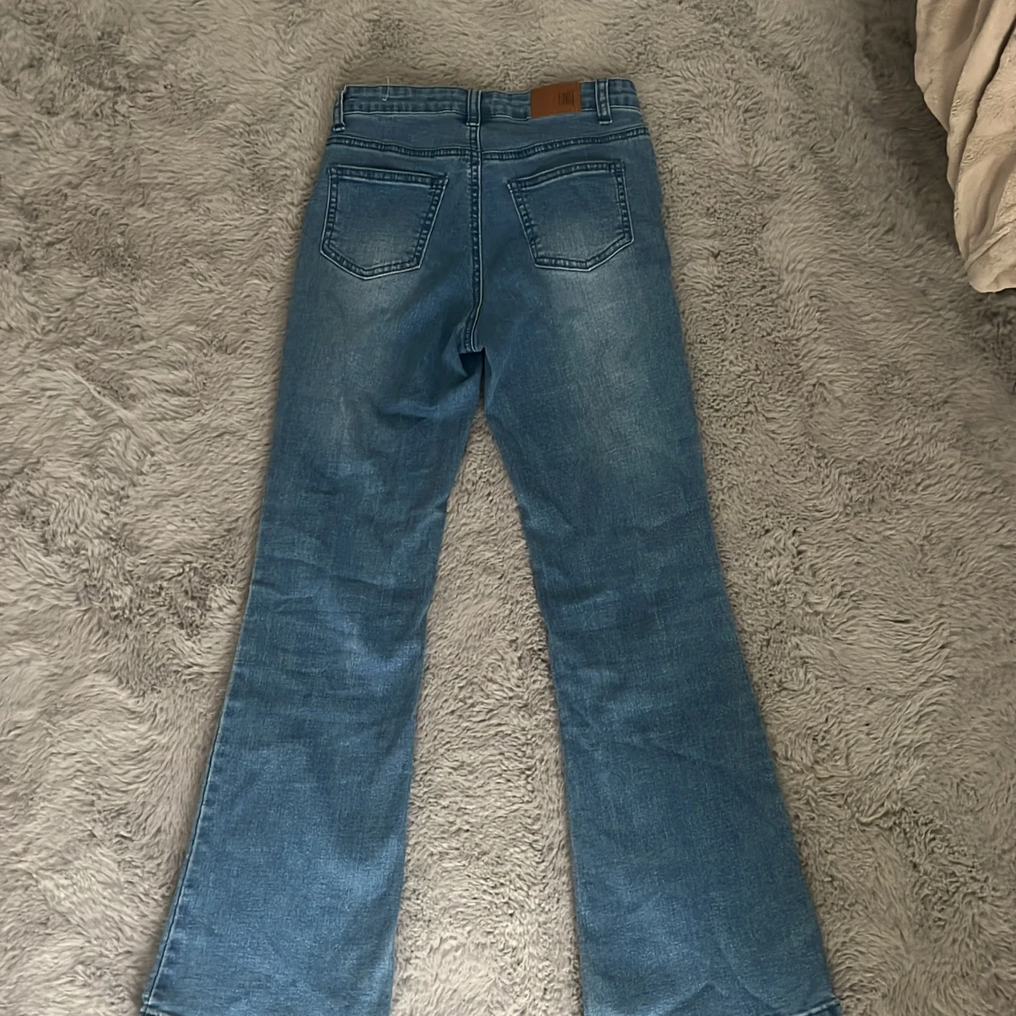Blå bootcut jeans från UNIQ, stl 146 - 2