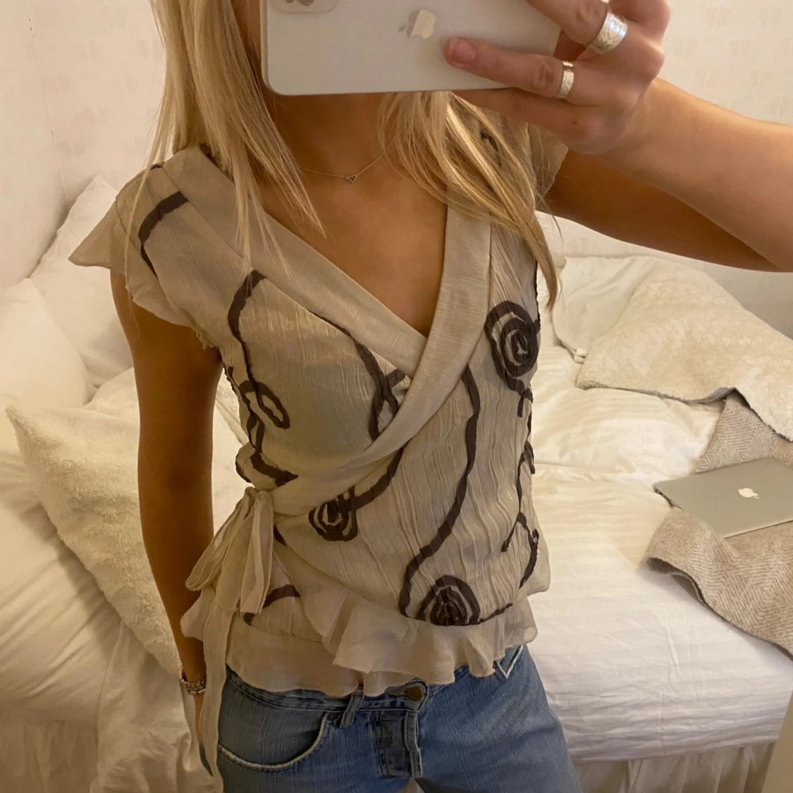 Mönstrad omlottopp - 2