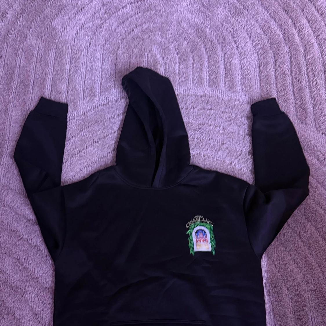 Svart hoodie Casablanca Avenida - 1