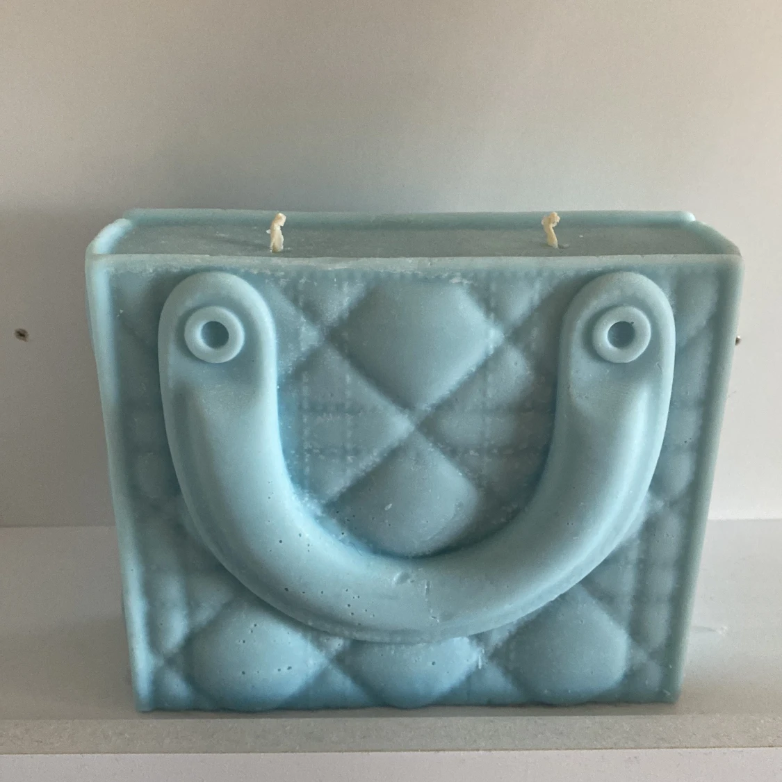 Ljusblå candle handväska 🕯️