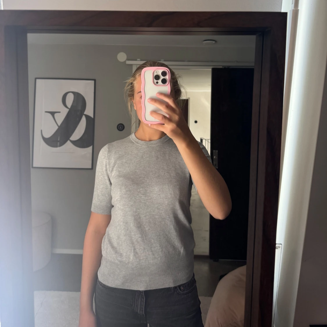 Grå stickad tröja från Zara