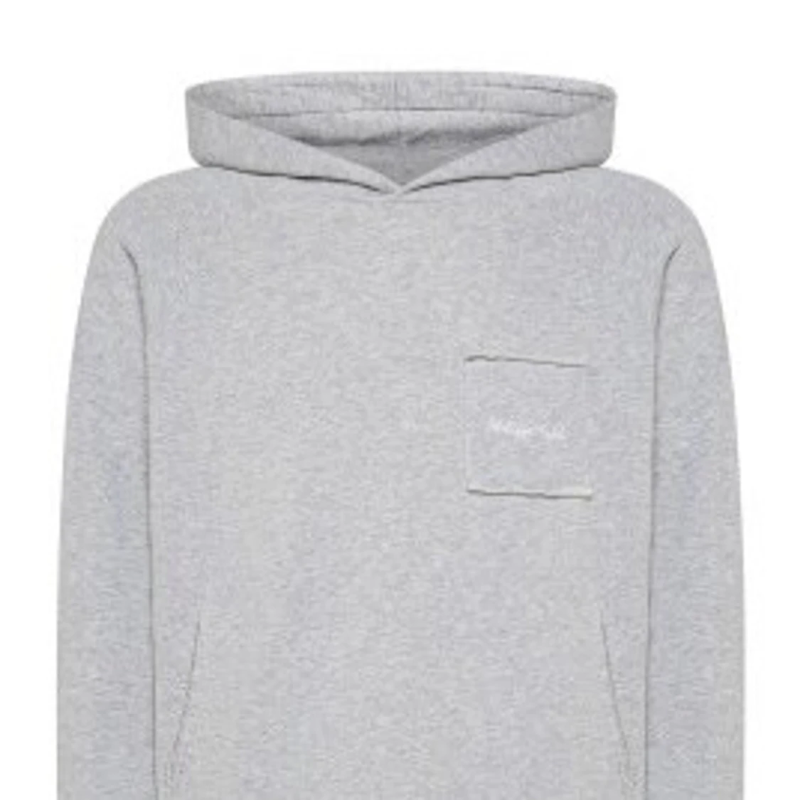 Grå hoodie med huva från Wrangler