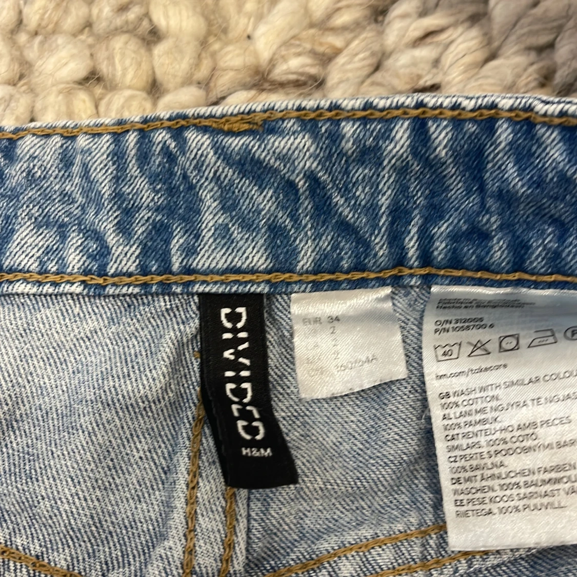 Blå cargojeans från H&M Divided - 2