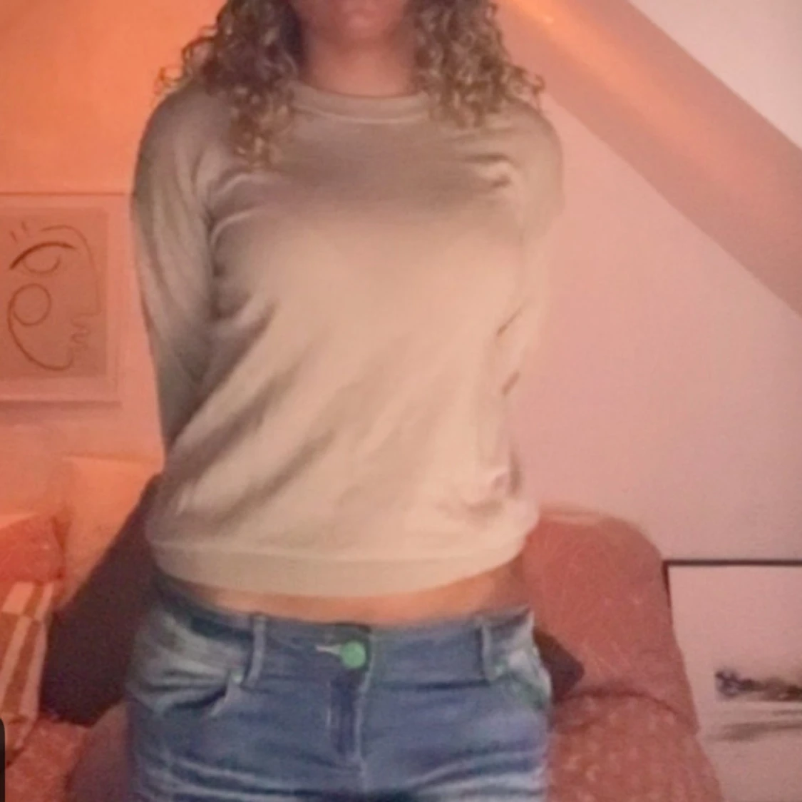 Beige basic tröja från fillipa k - 1