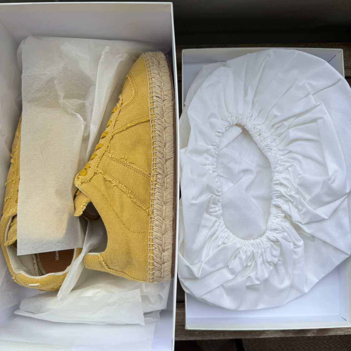 Maison Margiela Espadrilles Gula sneakers i canvas - 1