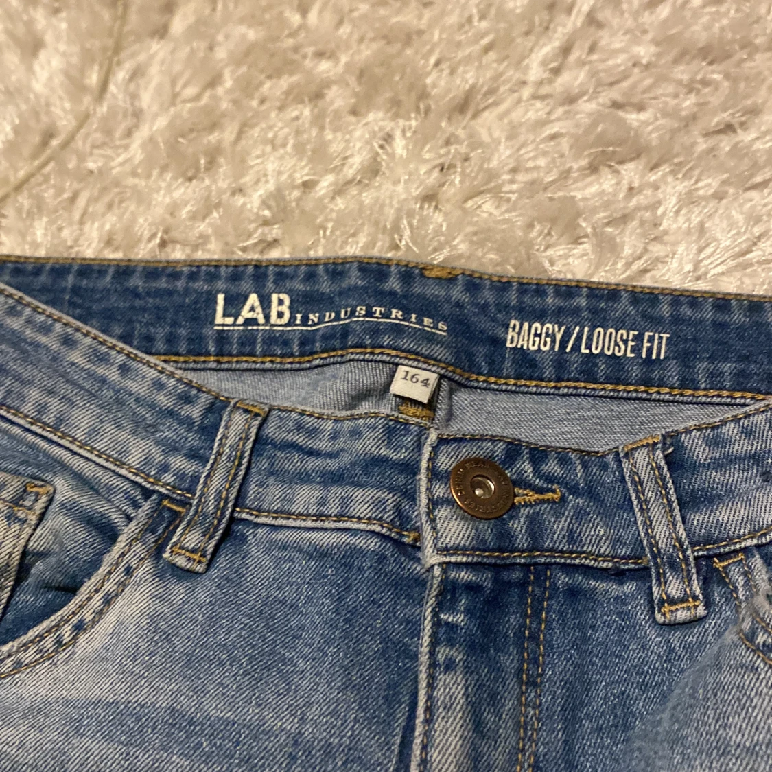 Blå baggy jeans från LAB Industries - 1
