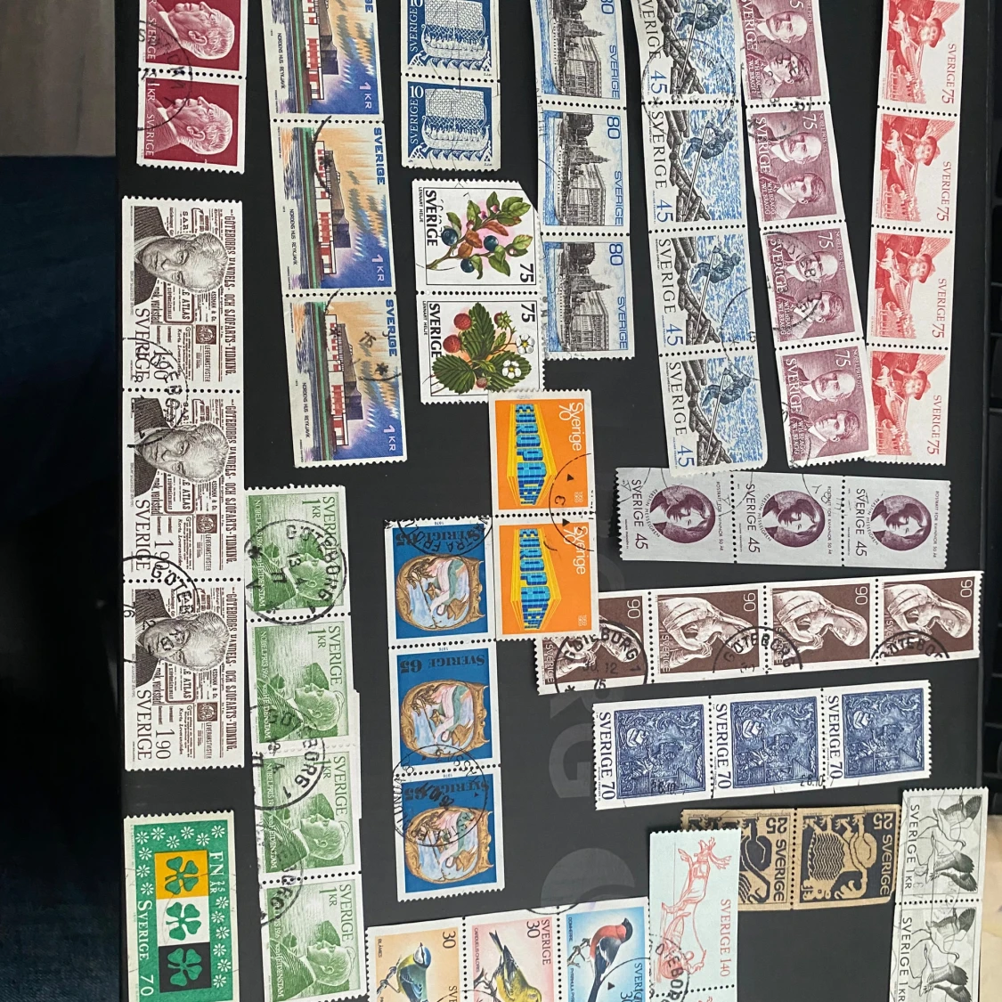 Samling av svenska frimärken