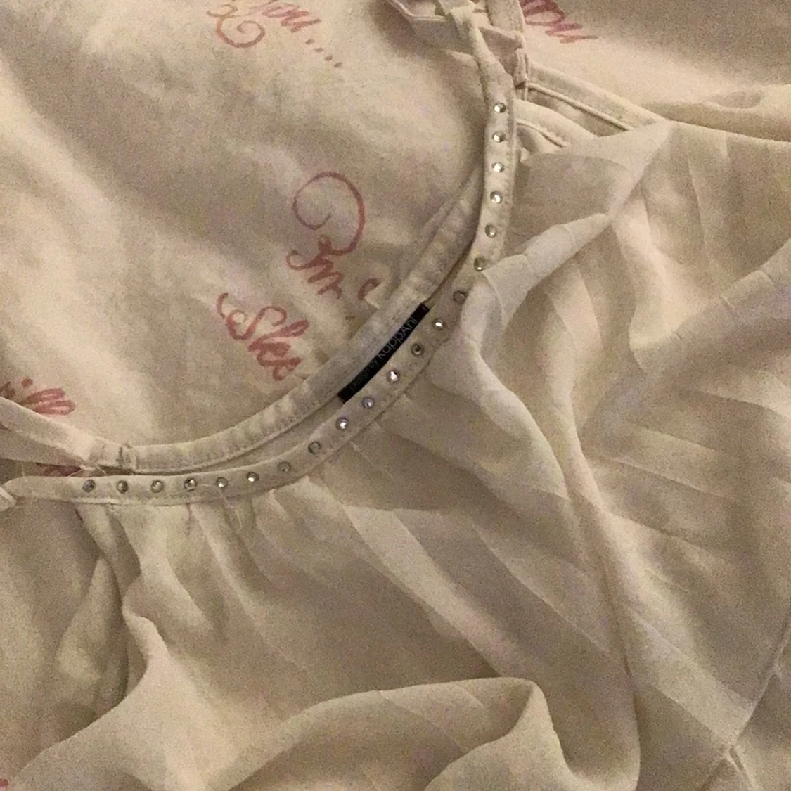 Vit klänning med volanger - 2