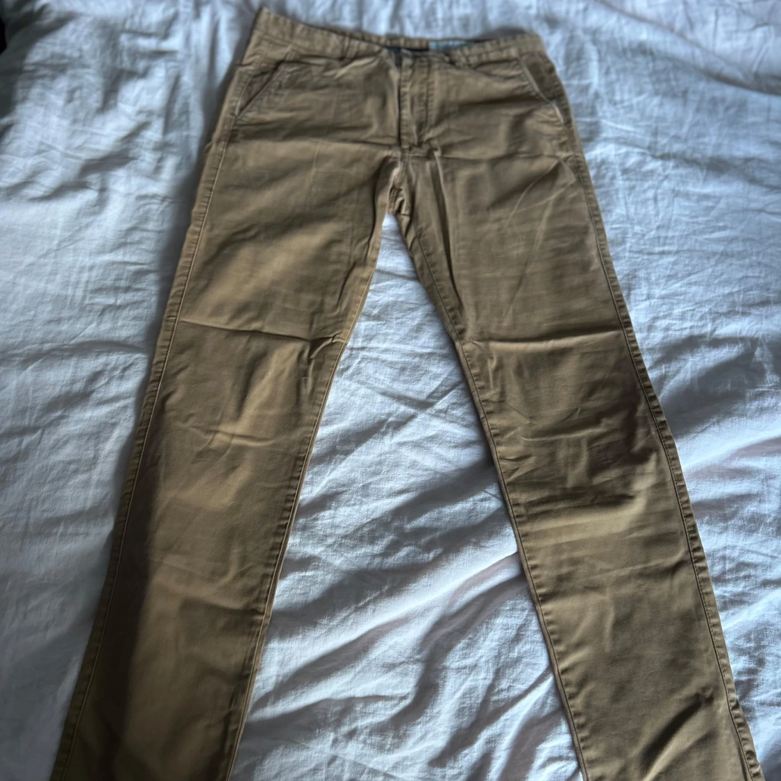 Beige chinos - 1