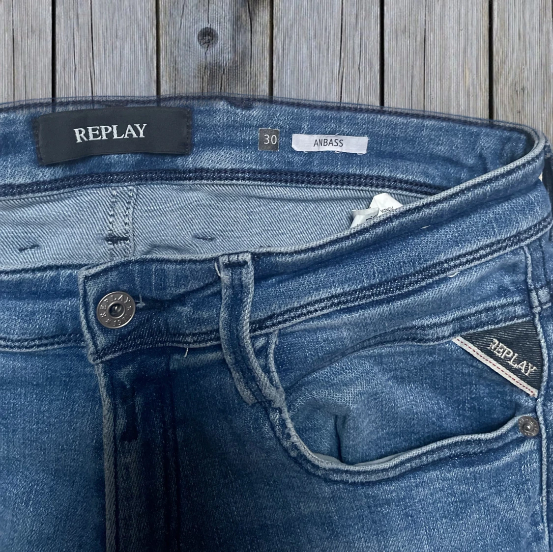 Ljusblå Replay Anbass Jeans - 2