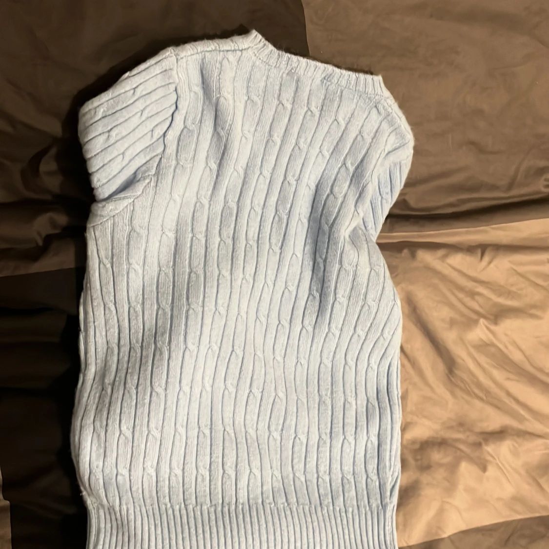 Ljusblå kabelstickad tröja Polo Ralph Lauren - 2