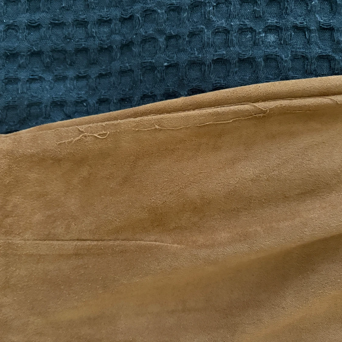 Brun mockaklänning med smala axelband - 2