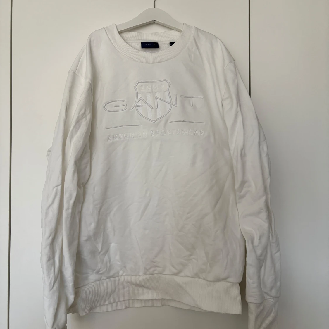 Vit sweatshirt från GANT