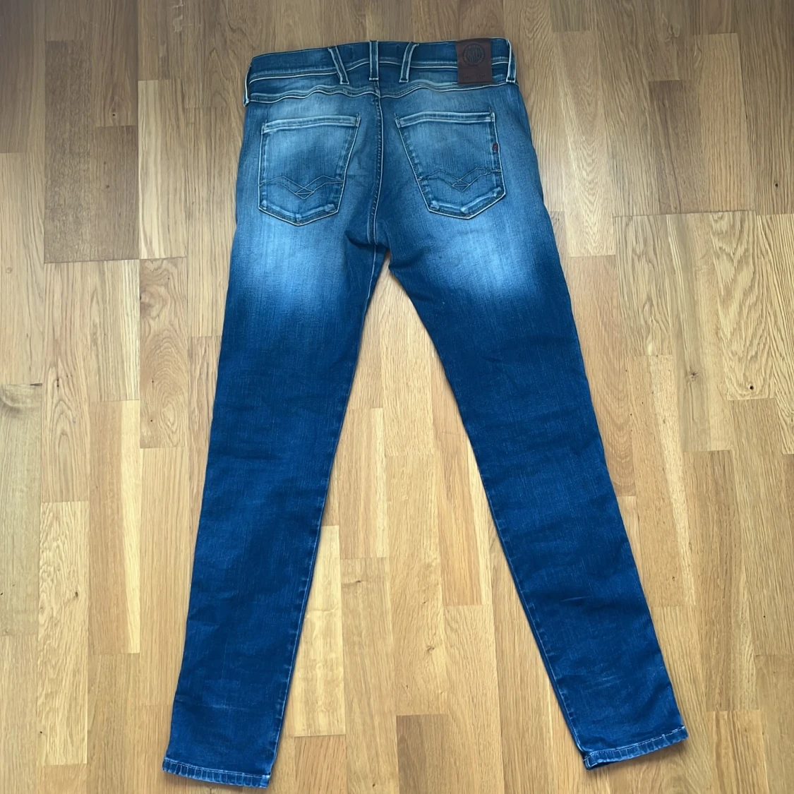 Replay blå slitna jeans W29 L32 - 1