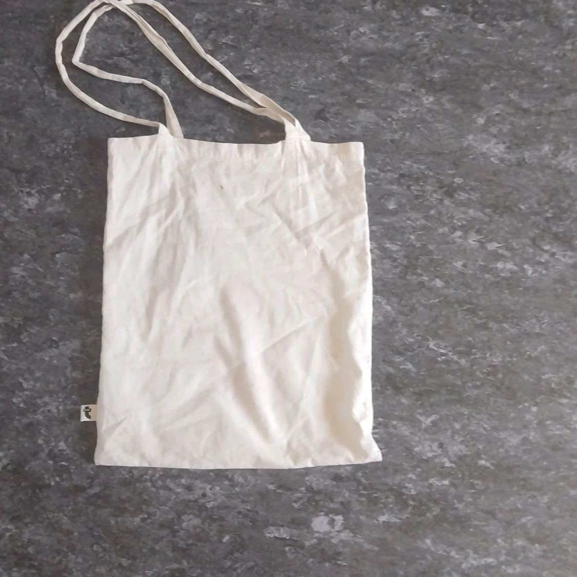 Vit tygkasse med röd krabba - 1