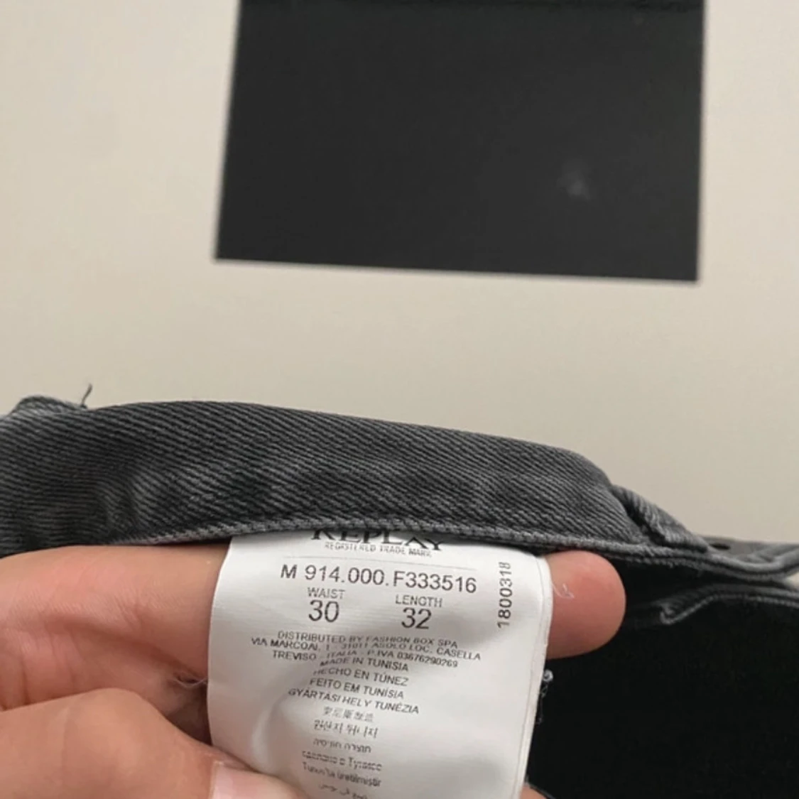 Svarta Replay Anbass jeans - 3