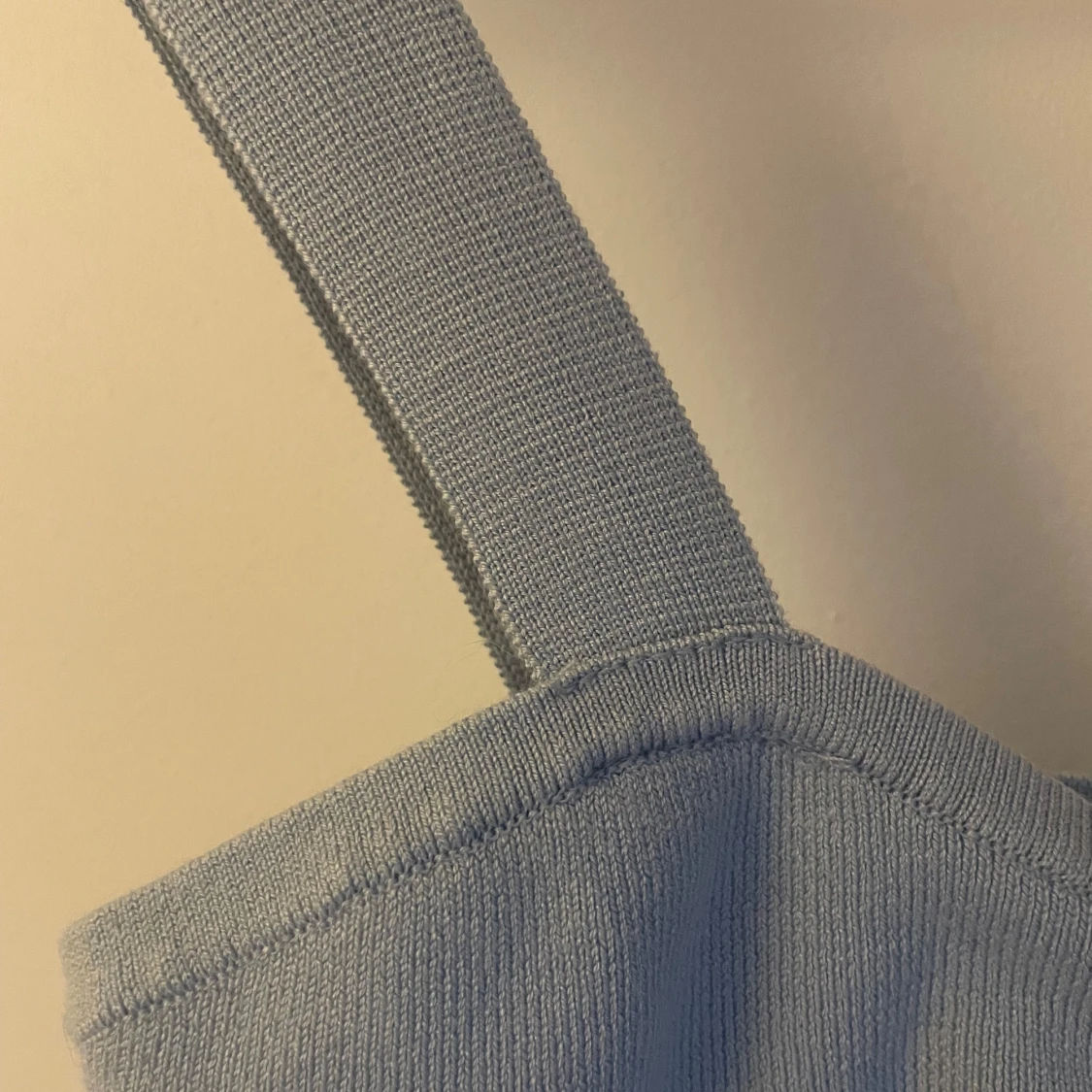 Ljusblå stickad linnetopp H&M - 2