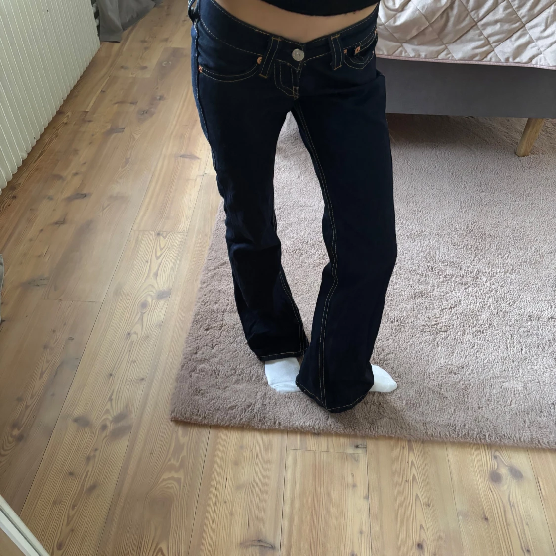 Lågmidjade Levis bootcut jeans