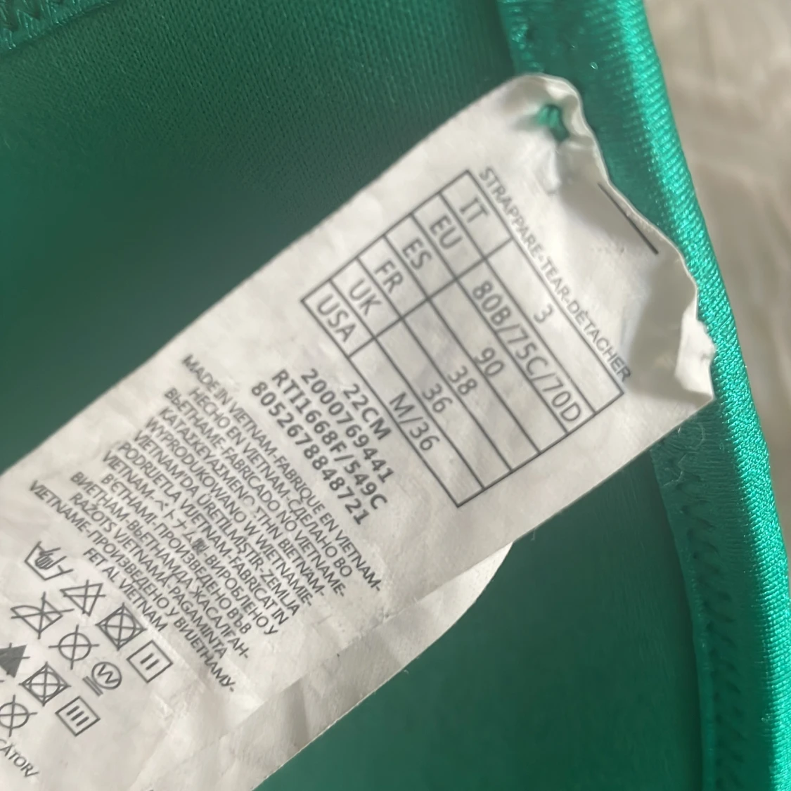 Grön glittrig bikini med paljetter - 3