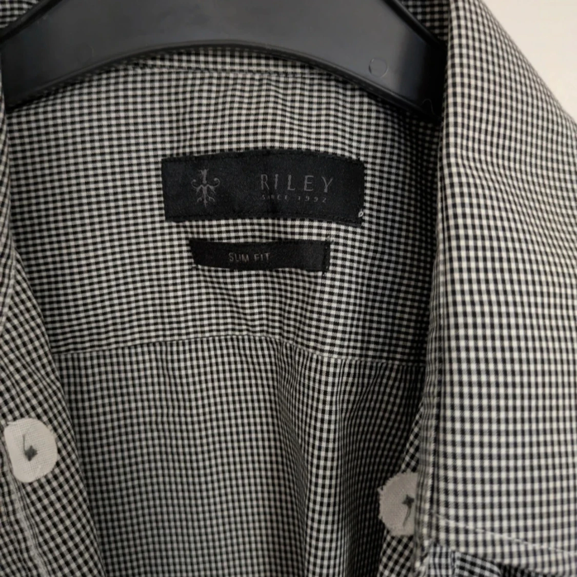 Svartvit rutig skjorta från Riley, Brothers - 3