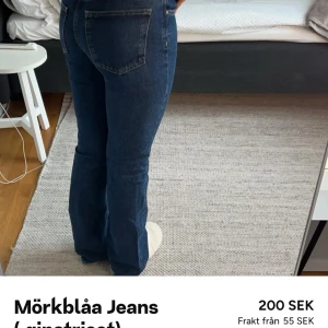 Mörkblå bootcut jeans från Gina Tricot - Aldrig använt,  Säljer pga för små
