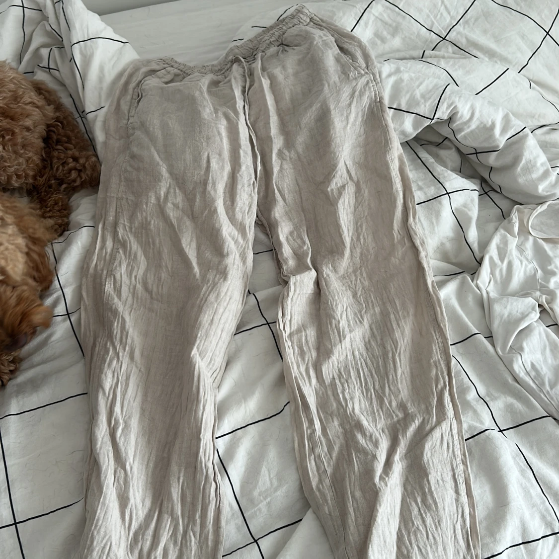 Beige linnebyxor från Chelsea Girls