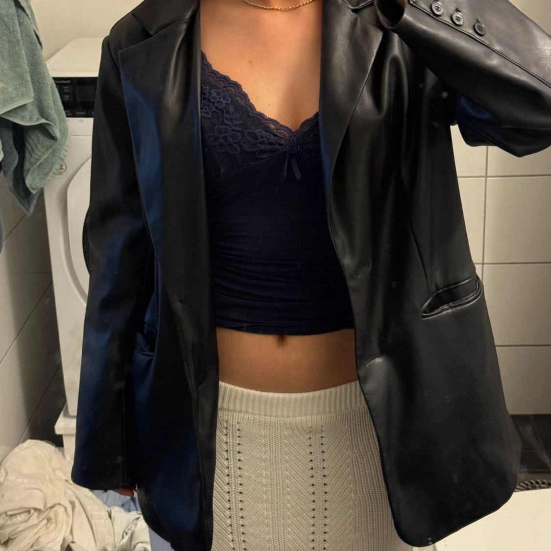 Svart skinnkavaj från NA-KD - 1