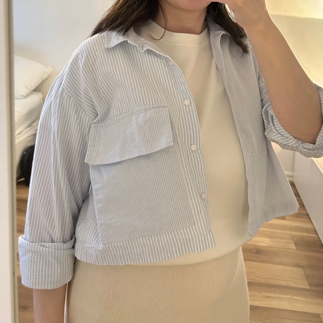 Blåvit randig skjorta från Zara - 1