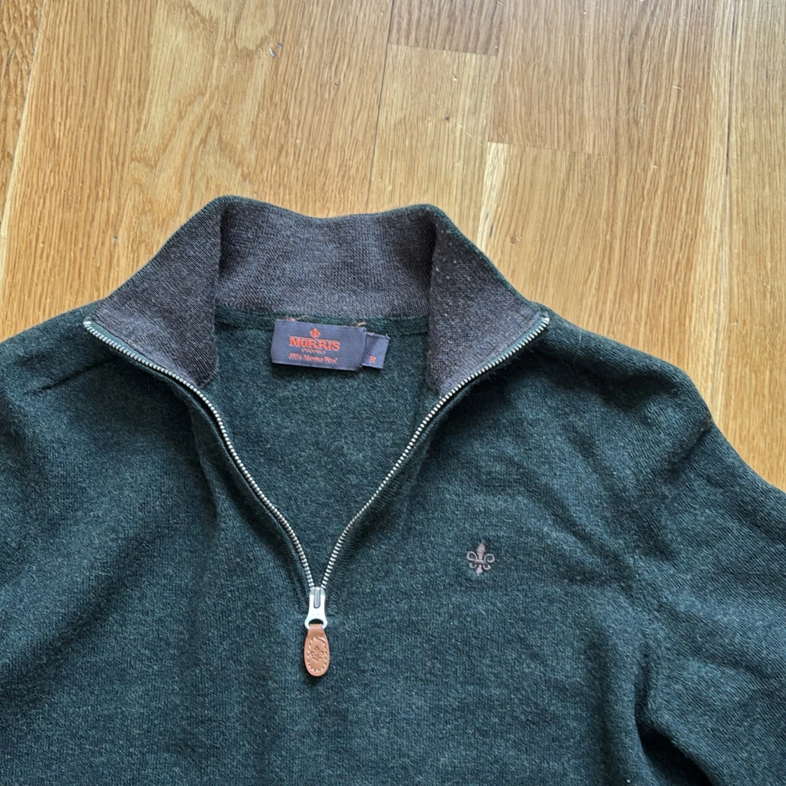 Mörkgrön halvzip-tröja från Morris - 1