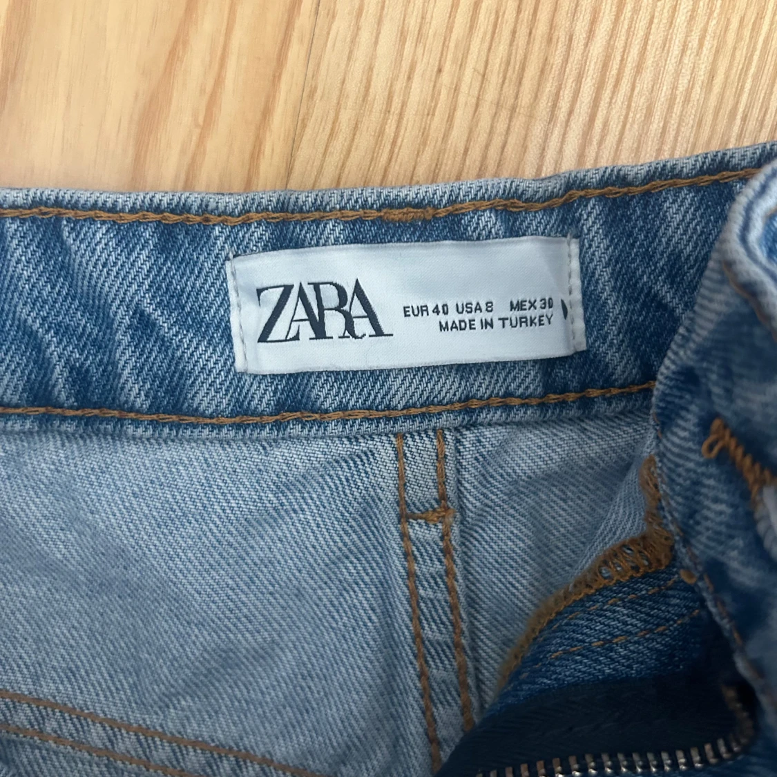 Blå jeansshorts från Zara - 1