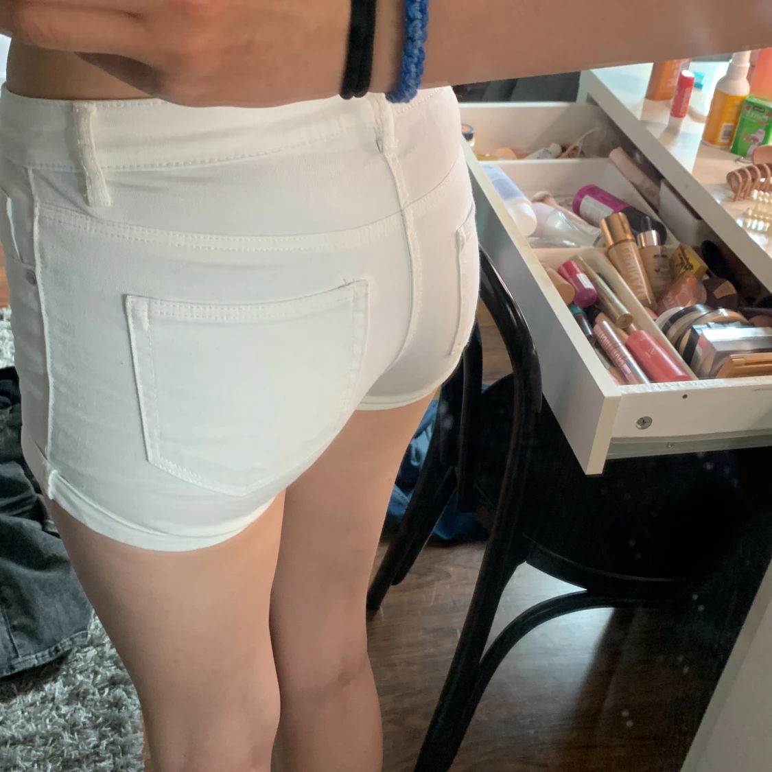Vita jeansshorts från H&M - 3