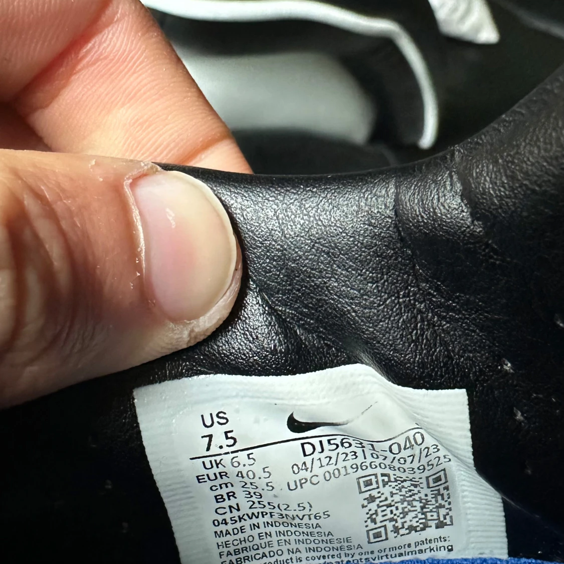 Nike Zoom fotbollsskor svart/blå - 1