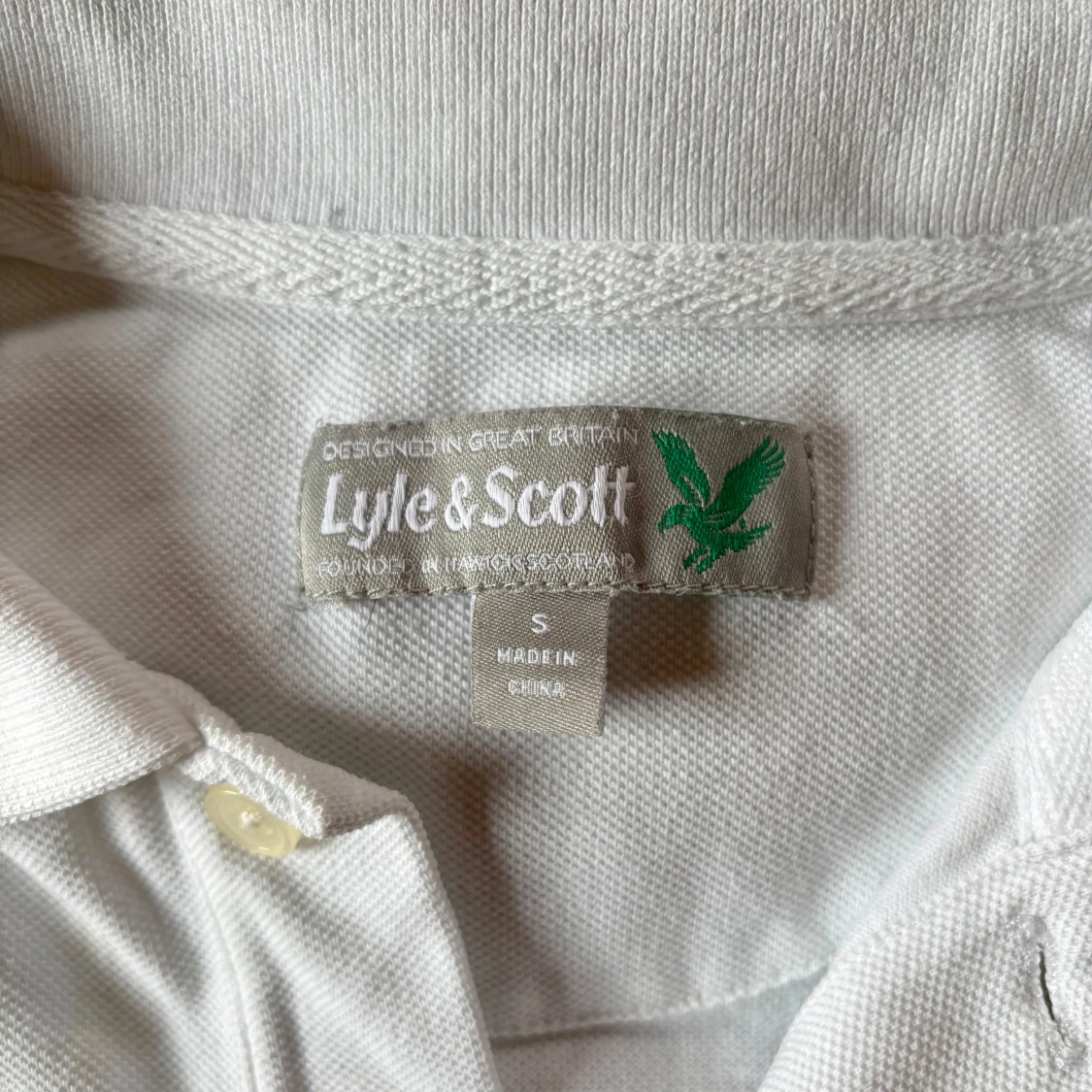 Vit pikétröja från Lyle & Scott - 2