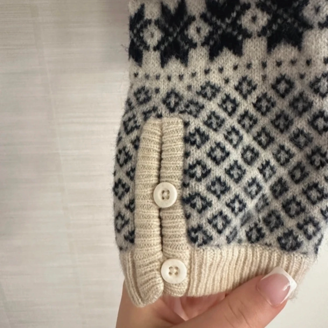 Mönstrad ullkofta från Gant - 3