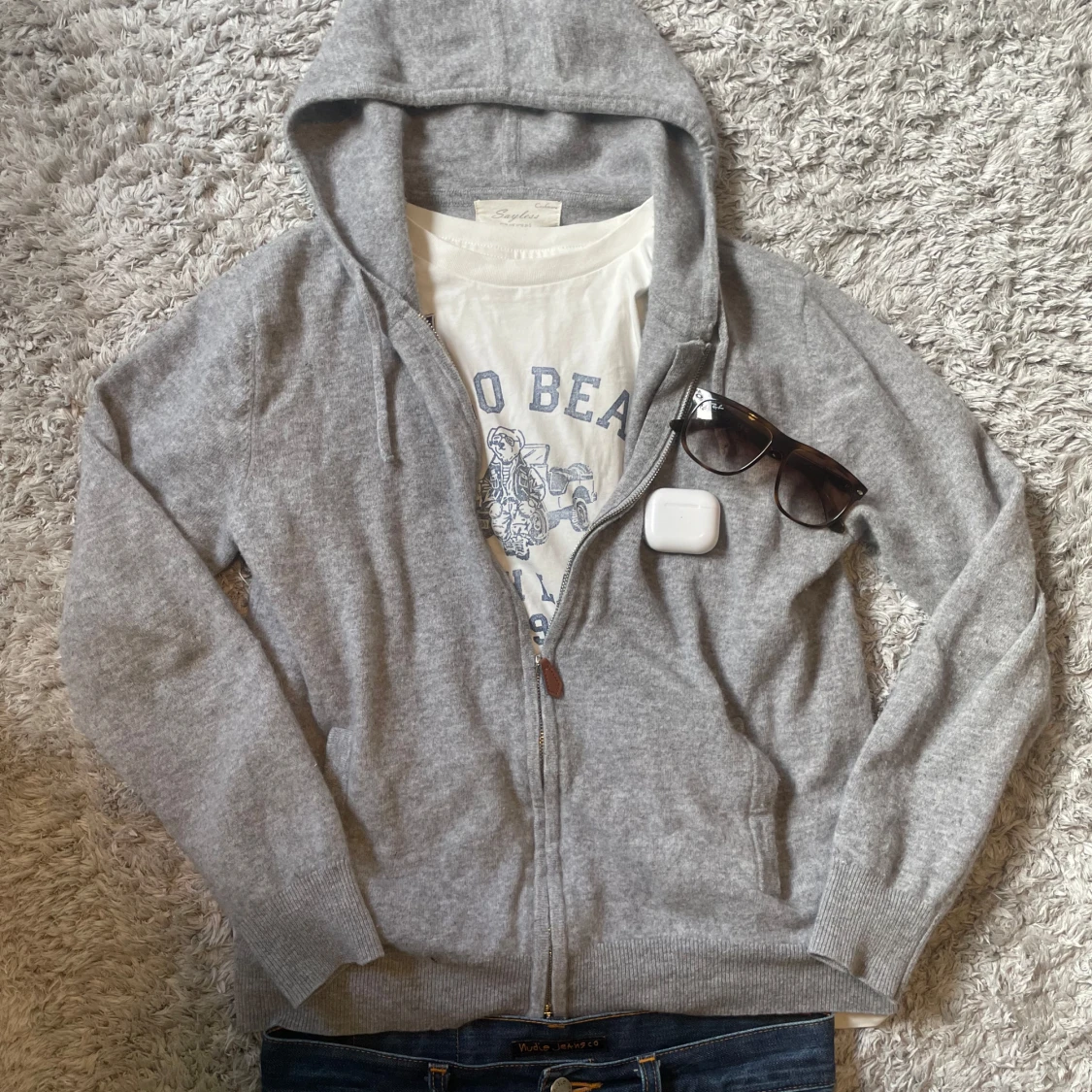 Kashmir zip-hoodie från Sayless