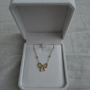 Halsband med rosett - Säljer jätte söt halsband med en söt rosett som hänge.