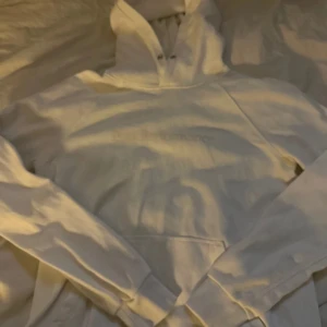 Vit hoodie från Peak Performance - Säljer en stilren vit hoodie från Peak Performance. Den har en klassisk design med en känguruficka och justerbar huva. Perfekt för en avslappnad look.