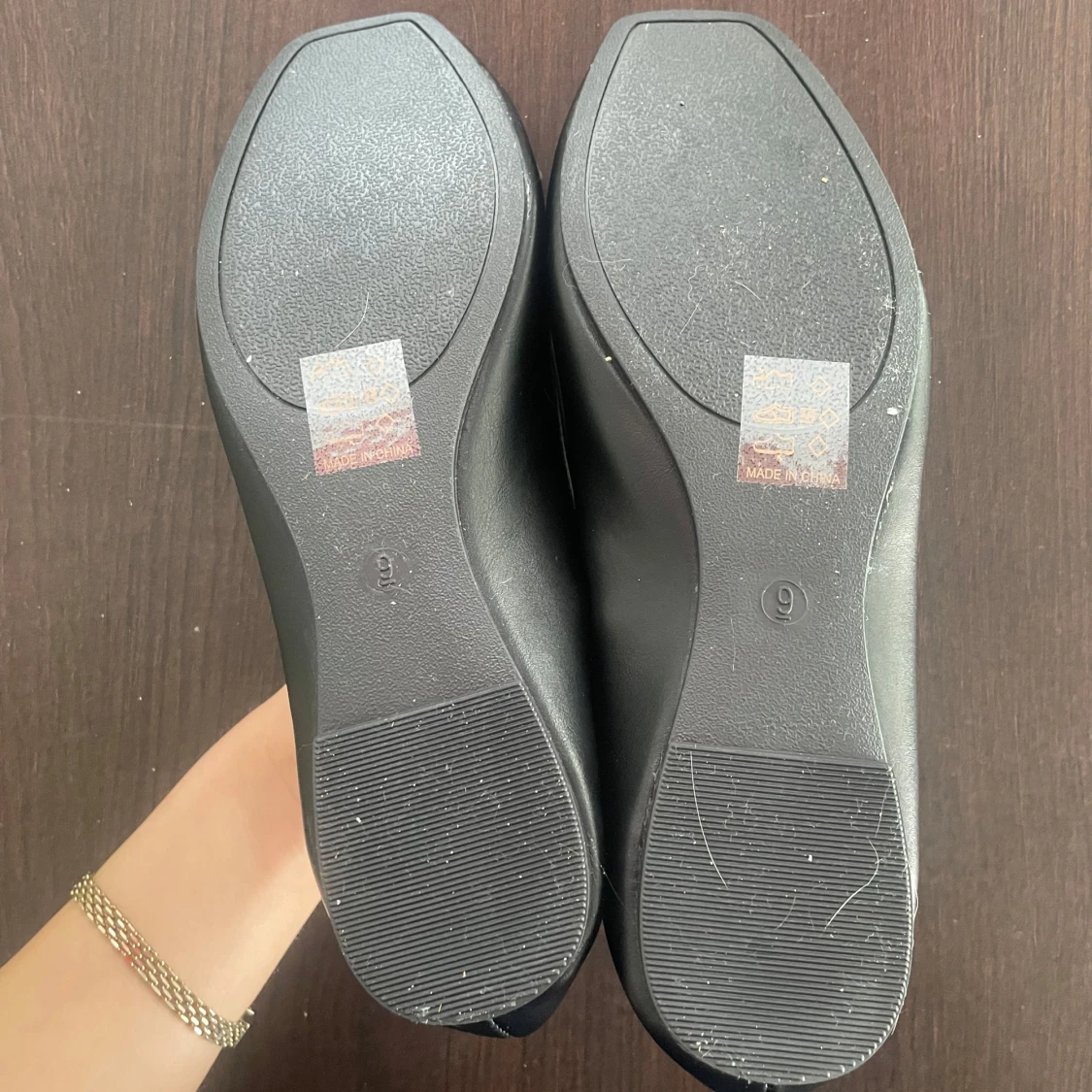 Svarta ballerinaskor med rosett - 3