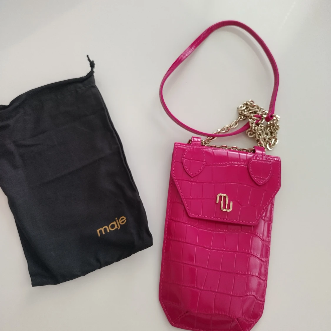 Rosa axelväska från Maje