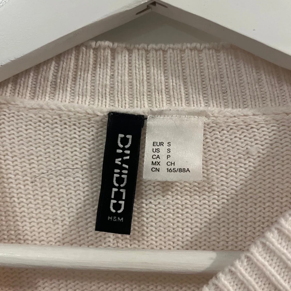 Beige och vit randig tröja från H&M Divided - 2